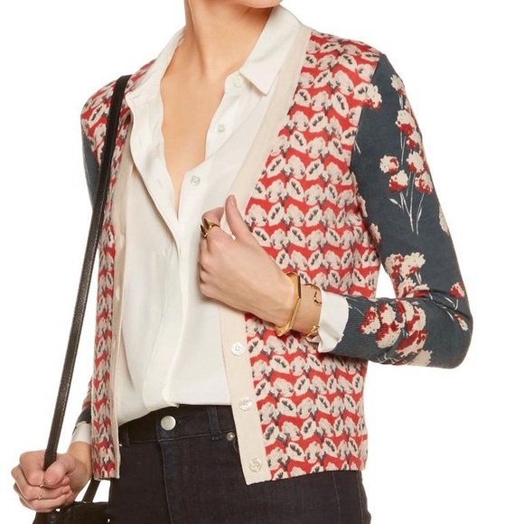 Tory Burch Shia Merino Wool Floral 